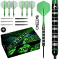 Mission Moldavite Darts Steel Tip - 95% Tungsten - Black & Green - 21G