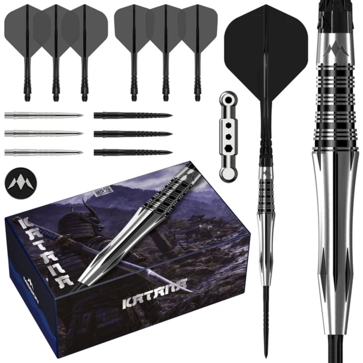 Mission Katana Darts Steel Tip - 95% Tungsten 22G