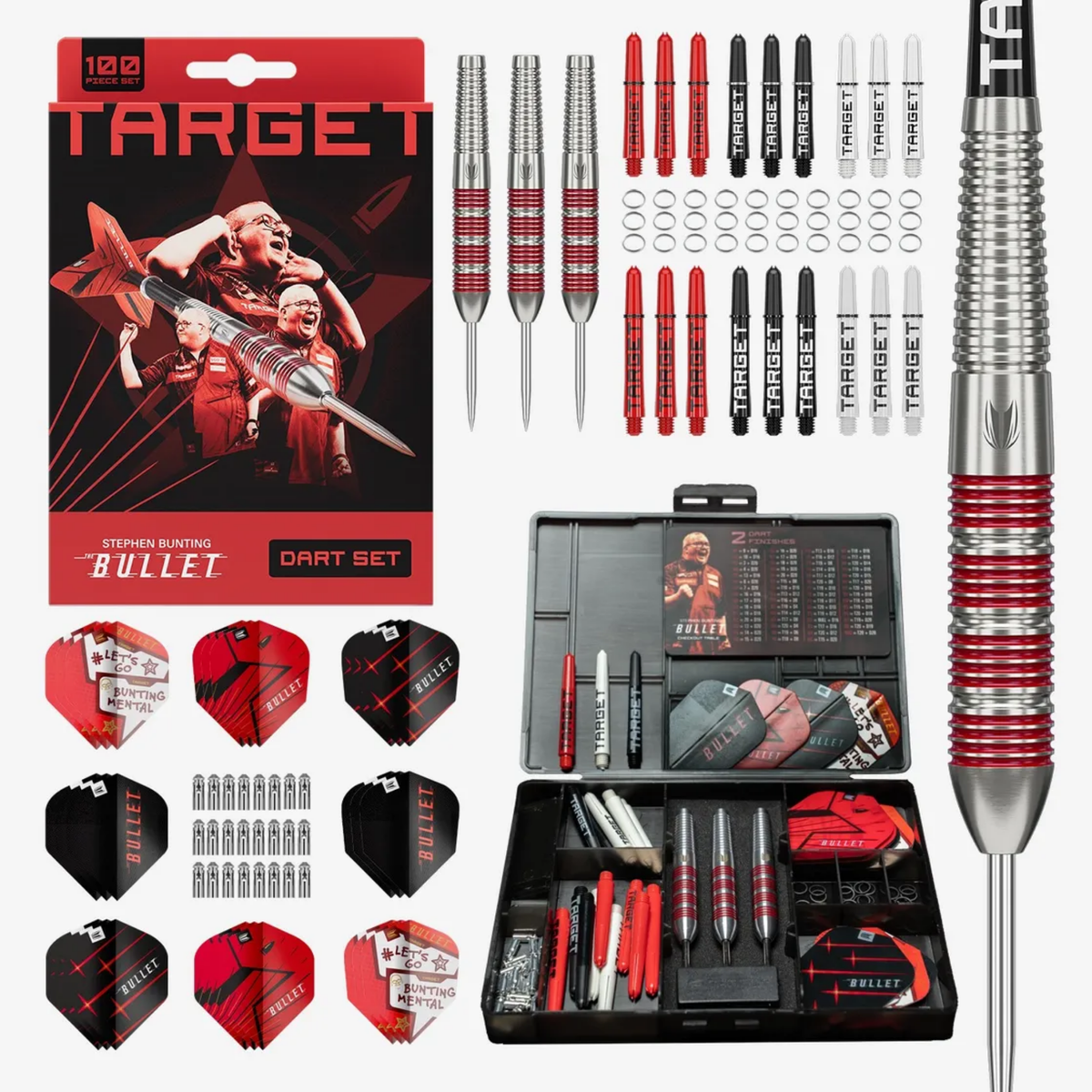 Stephen Bunting 100 Pc Brass Dart Set