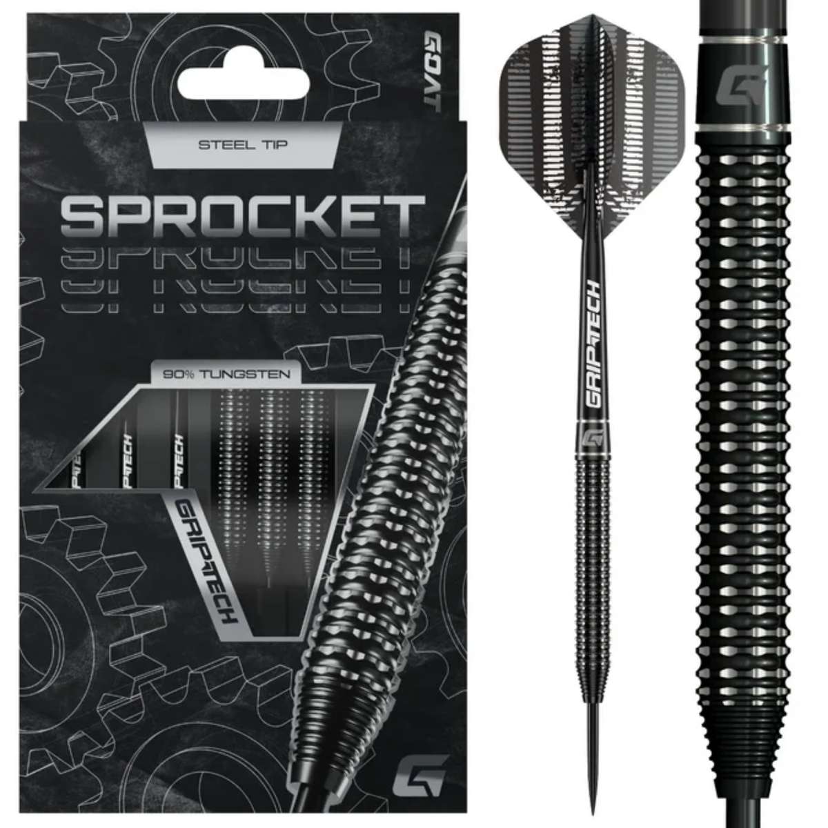 GOAT Sprocket 90% Tungsten Steel Tip Darts