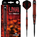 Mission Lava Darts Steel Tip - 95% Tungsten - Black & Red Electro