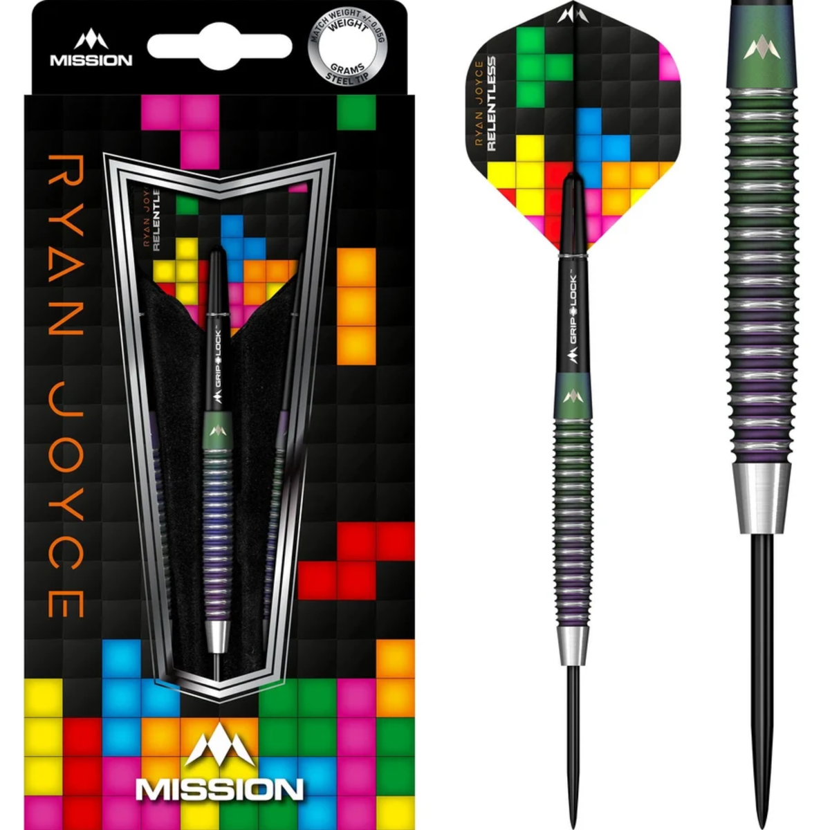 Mission Ryan Joyce Darts Steel Tip - Relentless - PVD Coral