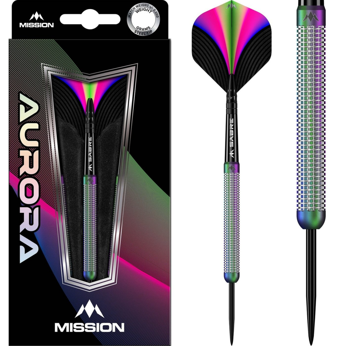 Mission Aurora Coral PVD 90% - Steel Tip Darts