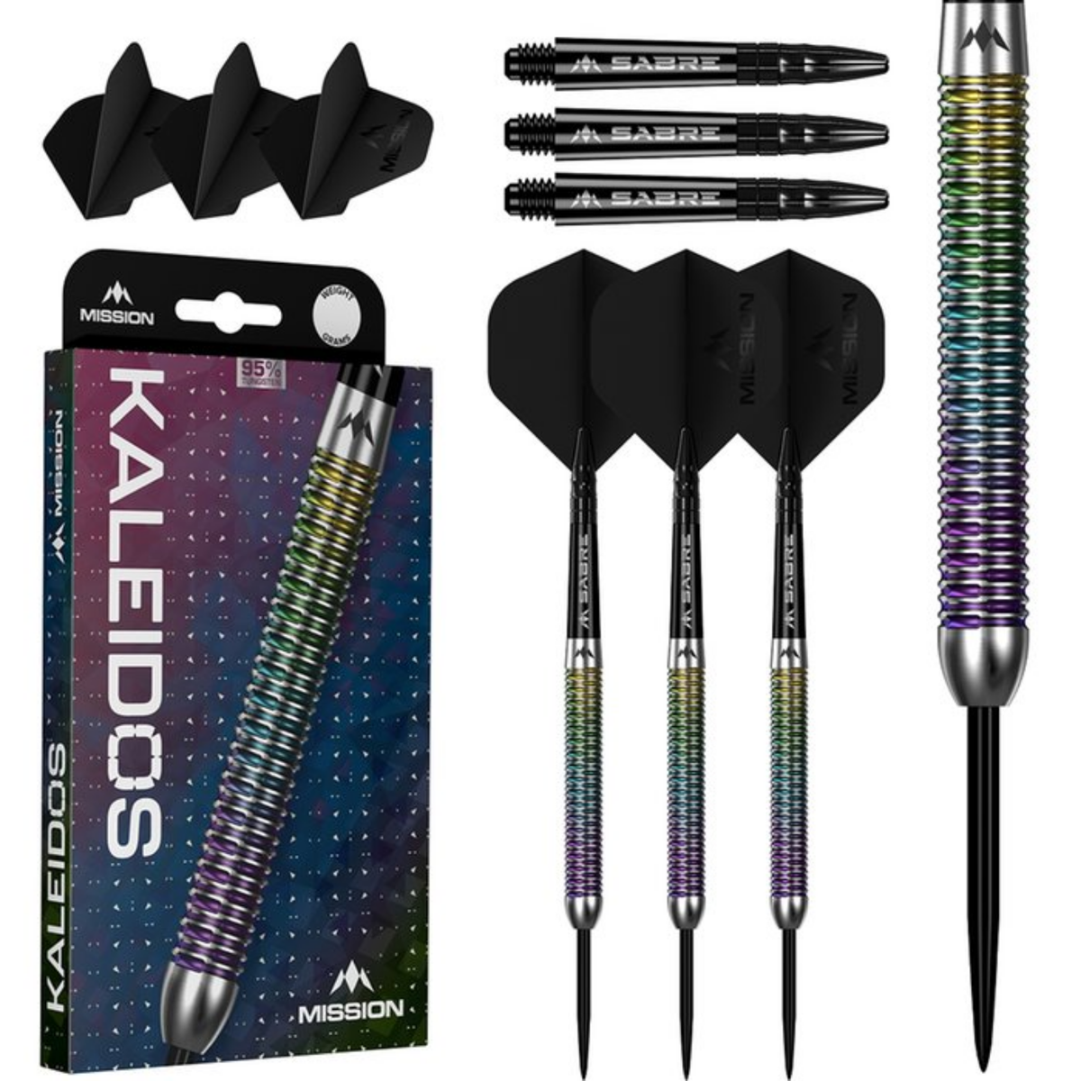 Mission Kaleidos 95% - Steel Tip Darts