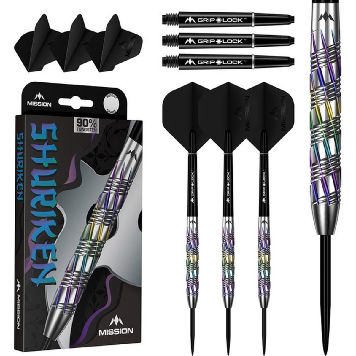 Mission Shuriken 90% - Steel Tip Darts