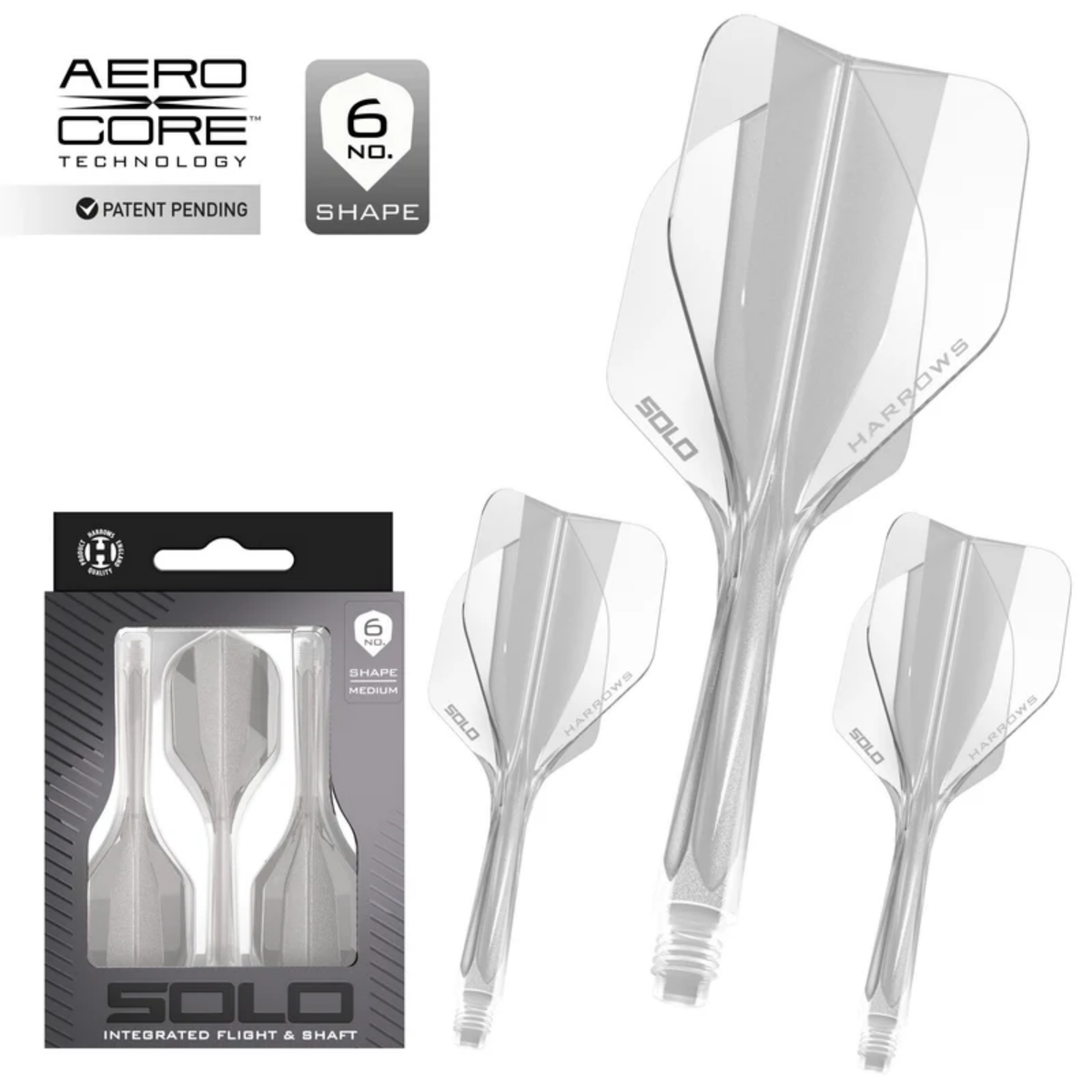 Solo No.6 Integrated Flight and Shaft - Clear