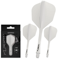 Fusion Integrated Flight & Shaft #6 Transparent Solid White Short