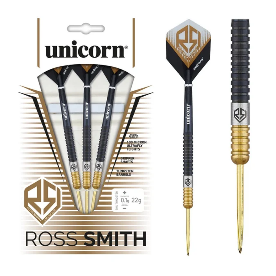 Unicorn Ross Smith Two Tone 90% Tungsten Steel Tip Darts